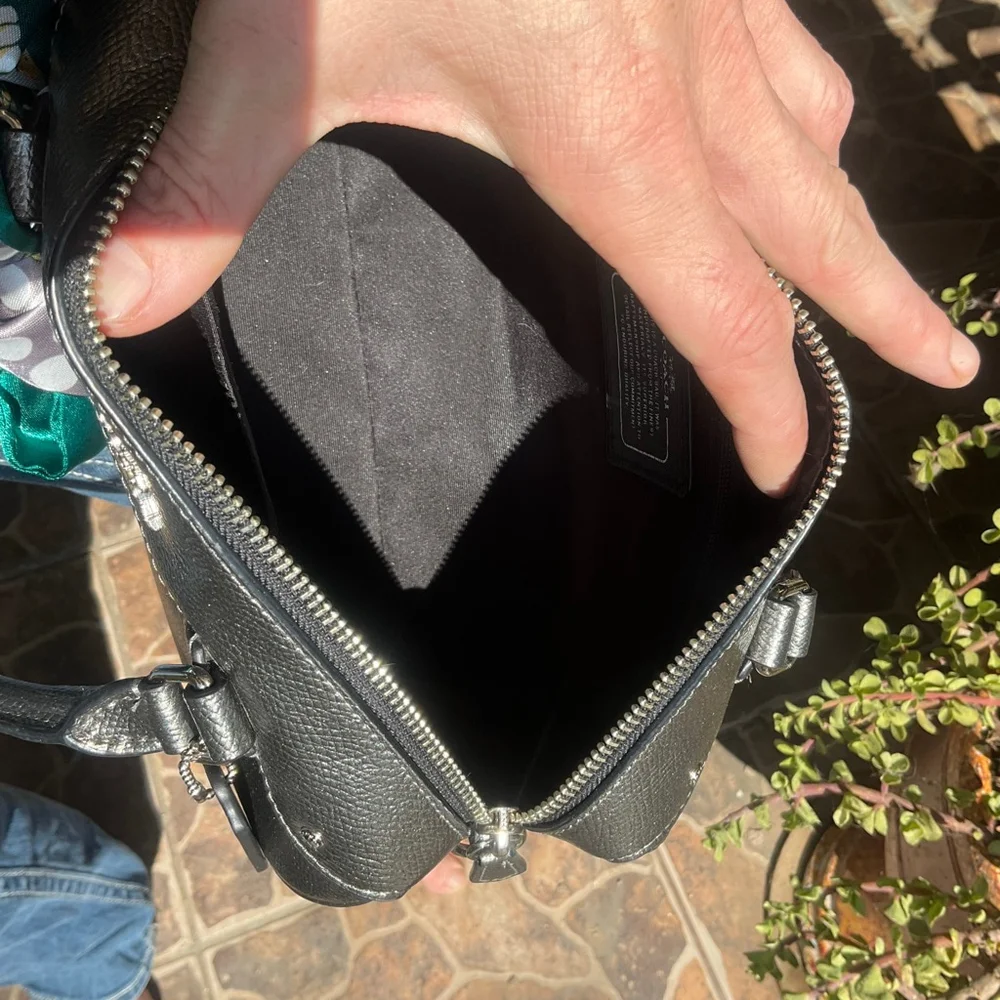 Coach Metallic Gray Boston Style Satchel Doctor Bag F56125 EUC - Picture 13 of 15